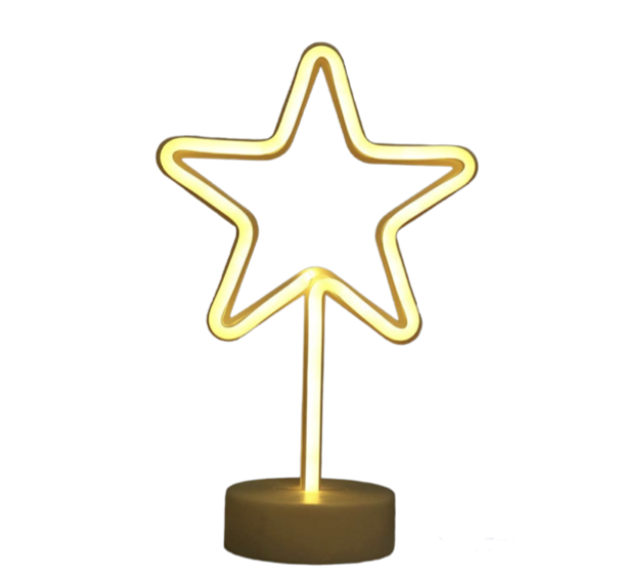 2 Way Powered USB and Battery LED Star Neon Kids Night Light