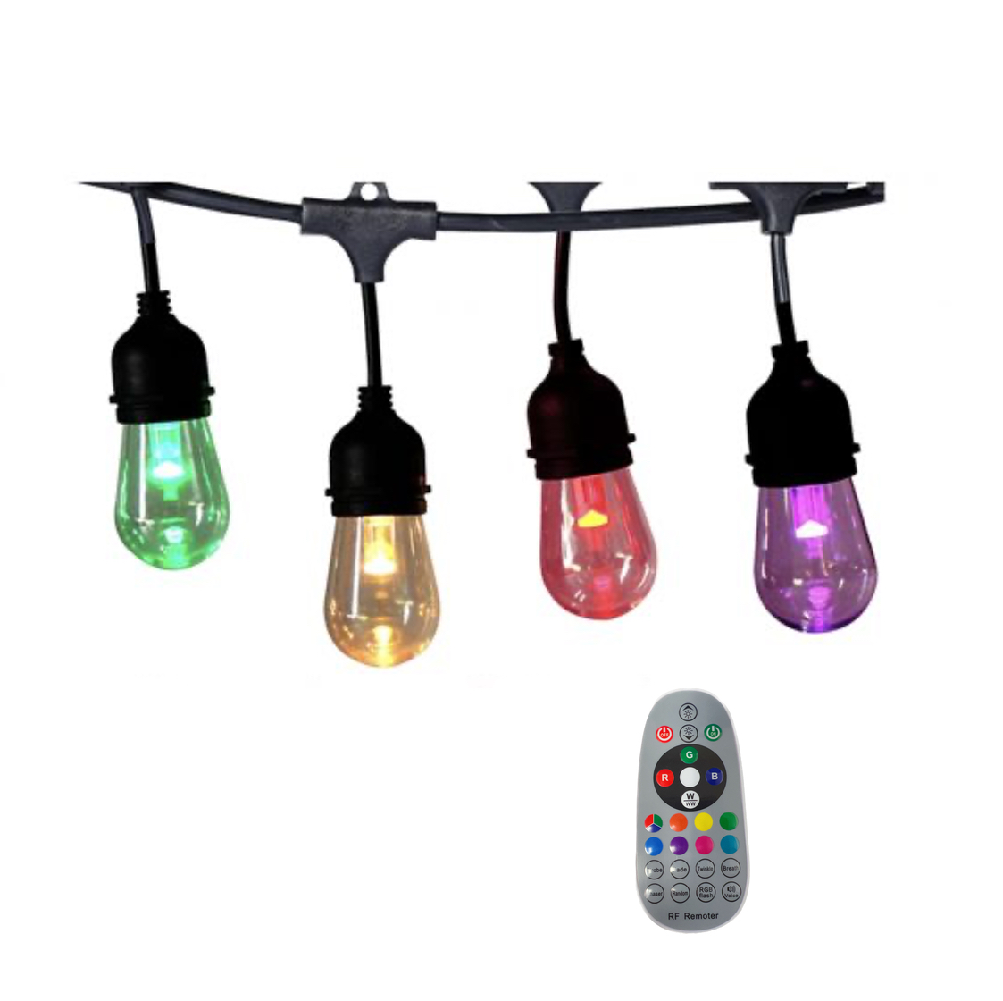 multi coloured connectable party lights