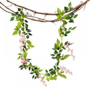 pink wisteria flower fairy battery lights