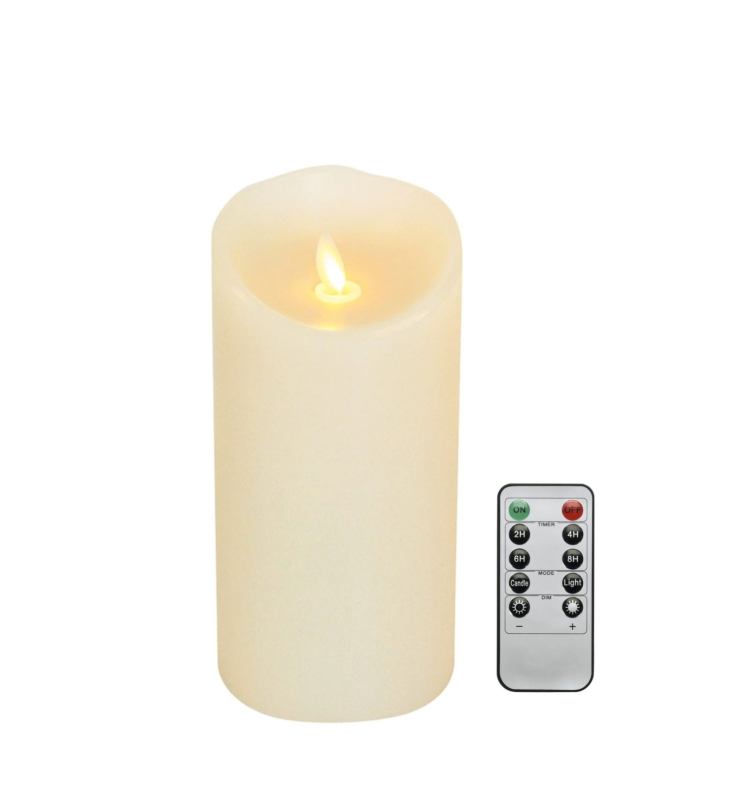 Led candle with deals remote