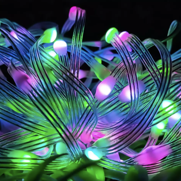 Christmas Fairy String Lights USB Powered Color Changing LED Fairy Lights  with APP Sync Music Starry Lights Bluetooth Plug in RGB LED String Light  Waterproof Wire String Light for Bedroom Patio (2/3/5/10/20m)