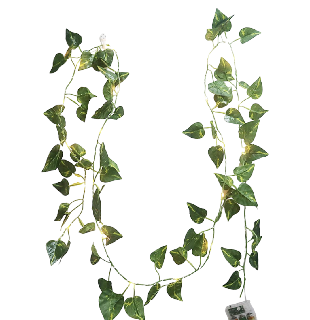 5m Ivy Leaf Battery String Garland Fairy Lights